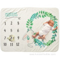 Newborn Baby Photo Props Memory Monthly Milestone Blanket